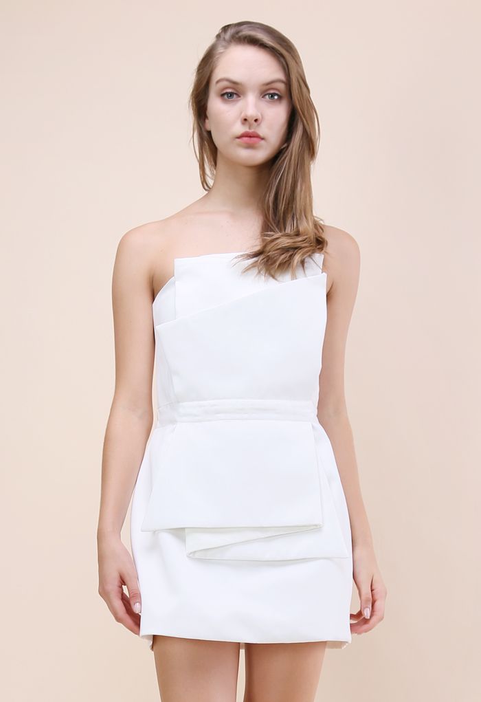 My Sassy Secret Strapless Dress in White