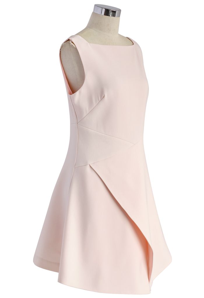 Classy Flap Pink Dress - Retro, Indie and Unique Fashion