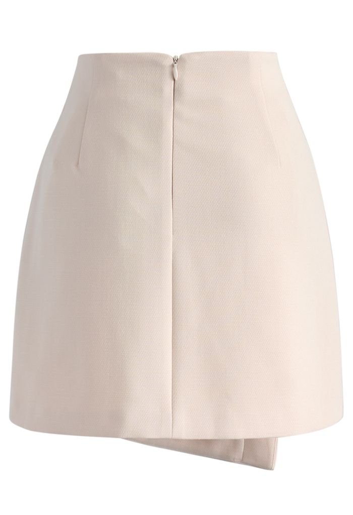 A Chic Finish Flap Skirt in Pink