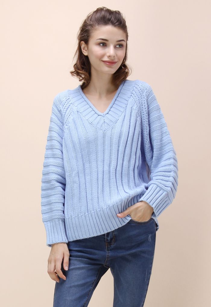 Inspiring Simplicity Sweater in Lavender