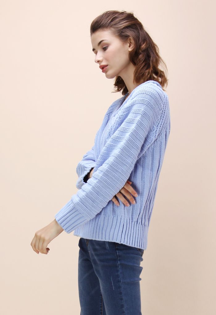 Inspiring Simplicity Sweater in Lavender