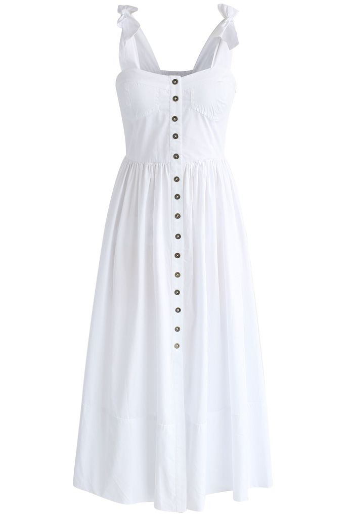 Dashing Darling Cami Dress in White - Retro, Indie and Unique Fashion