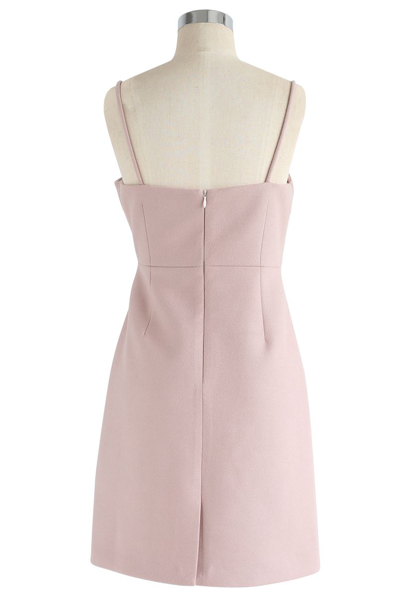 Ready or Knot Cami Dress in Pink  