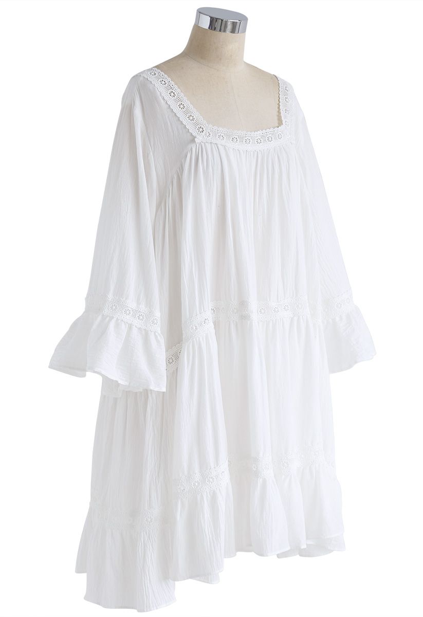 Revel in Romance Dolly Dress in White