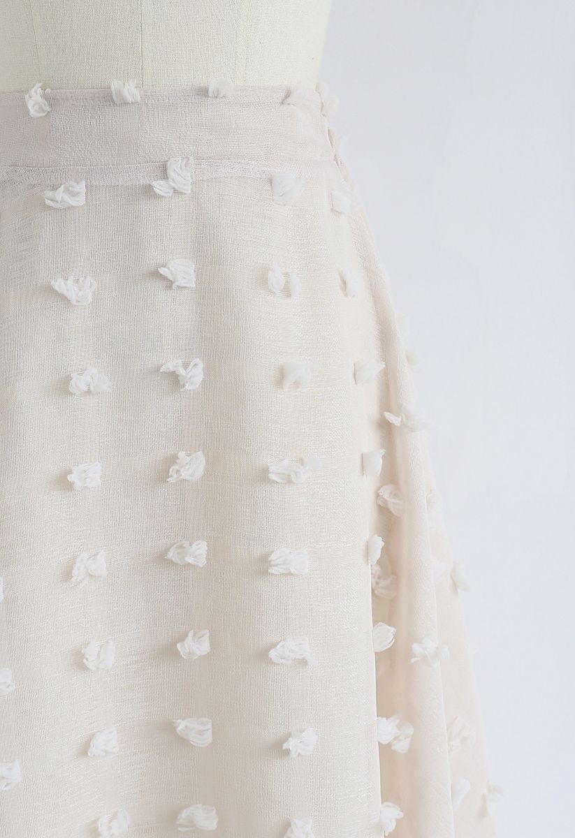 Something More Sheer 3D Tassels Skirt in Cream - Retro, Indie and ...