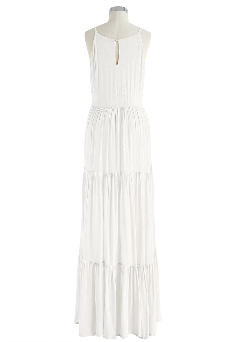 Being Perfect Cami Maxi Dress in White - Retro, Indie and Unique Fashion