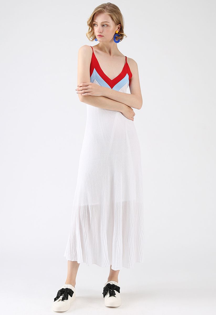 Catch Your Sight V-Neck Knit Maxi Dress - Retro, Indie and Unique Fashion