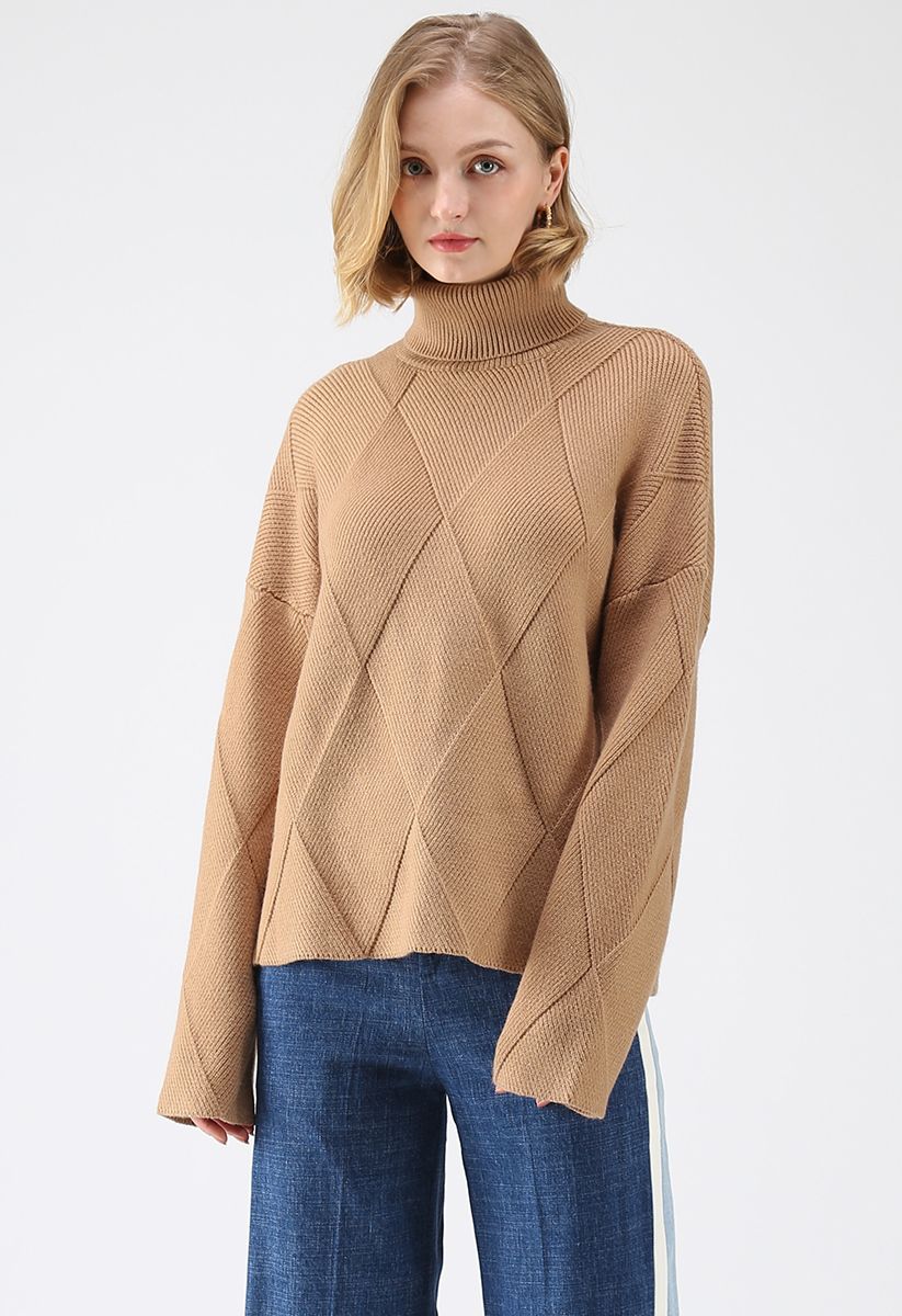 Well Prepared for Winter Knit Sweater in Tan