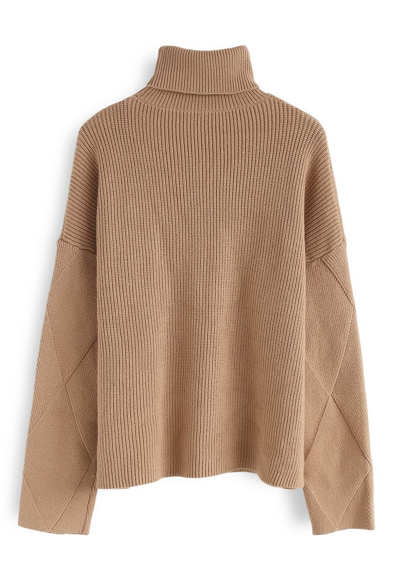 Well Prepared for Winter Knit Sweater in Tan