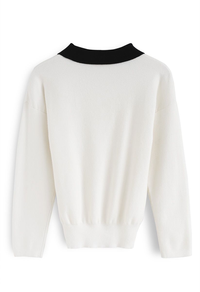 Sunday Wind Knit Top in White - Retro, Indie and Unique Fashion