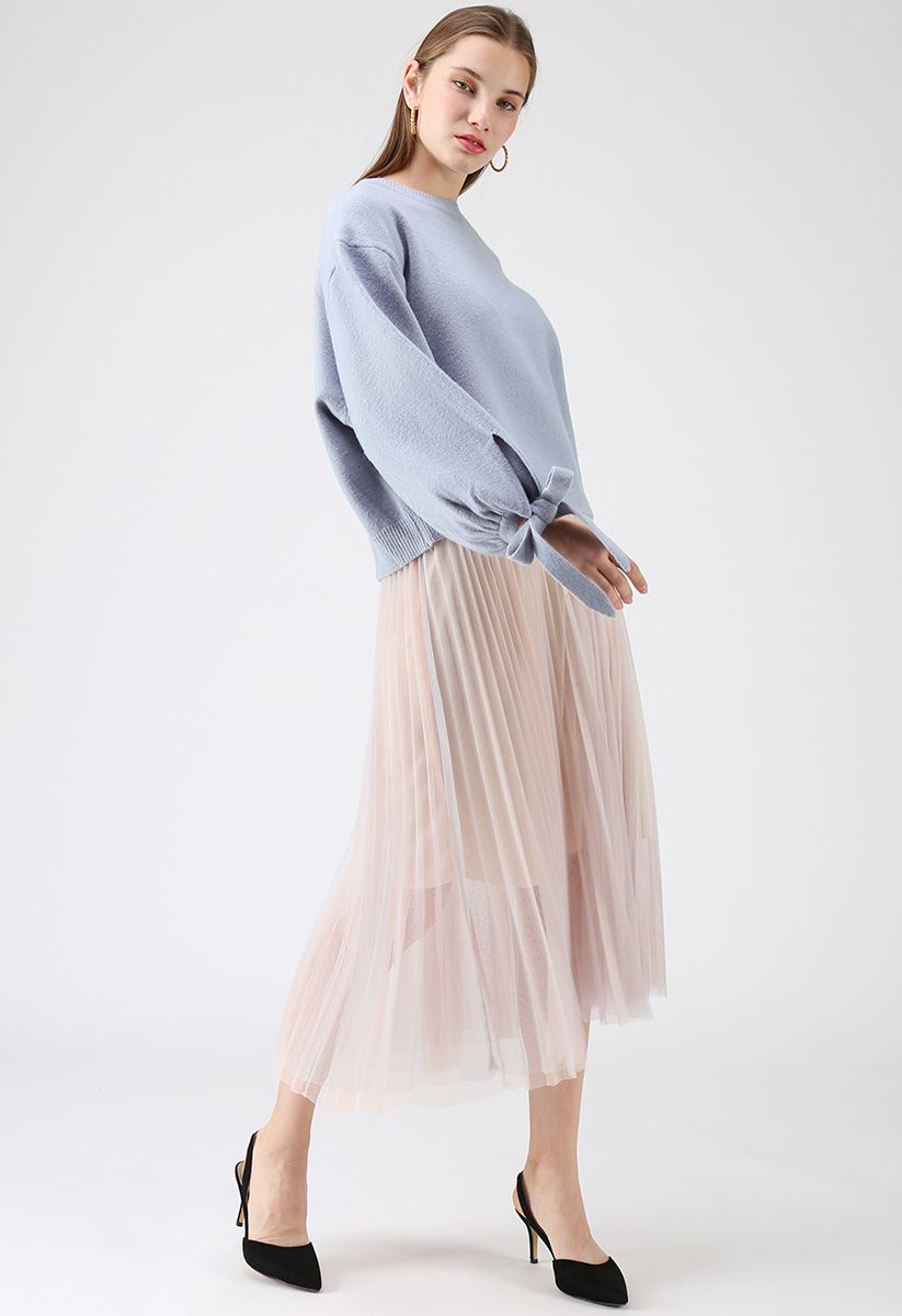 Tell You Why Pleated Mesh Skirt in Pink - Retro, Indie and Unique Fashion