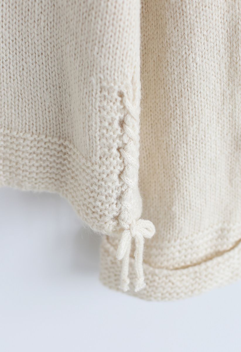 Warming Signal Pom-Pom Knit Sweater in Cream - Retro, Indie and Unique ...