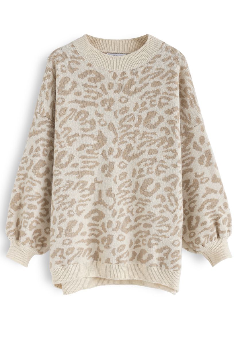It's the Good Life Leopard Oversize Sweater