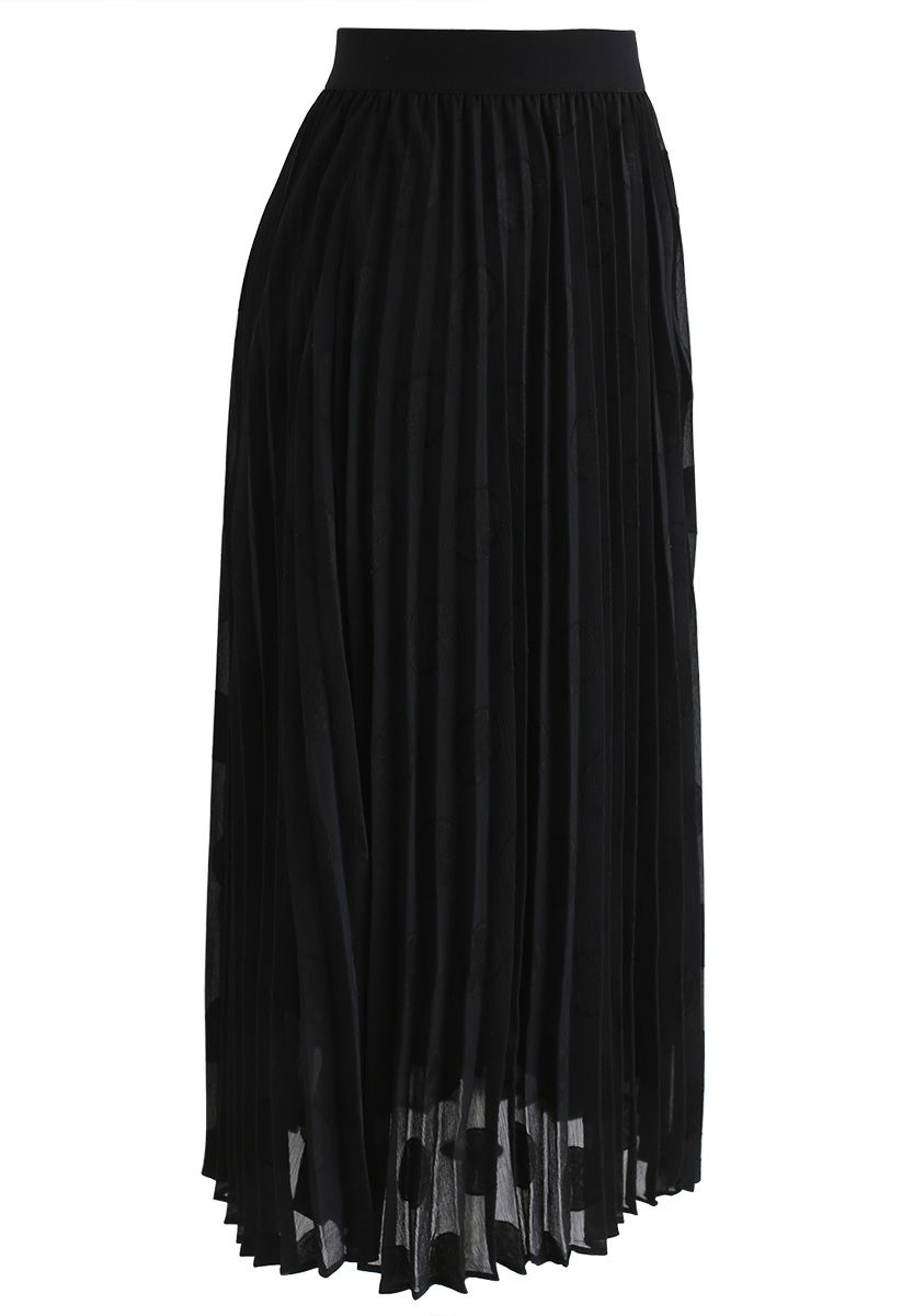 Lovers Dream Pleated Skirt in Black - Retro, Indie and Unique Fashion