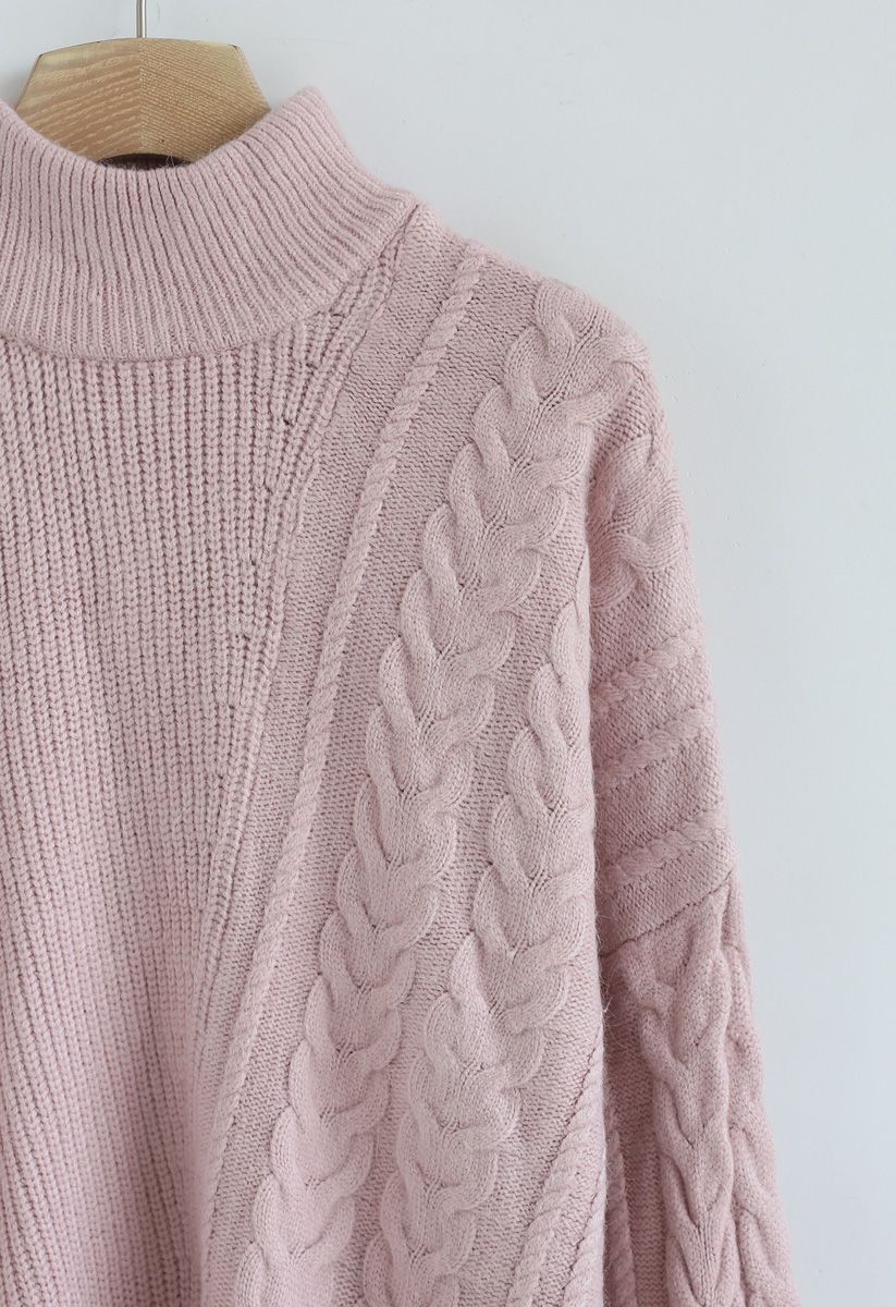 Warm Up The Moment Knit Sweater in Pink