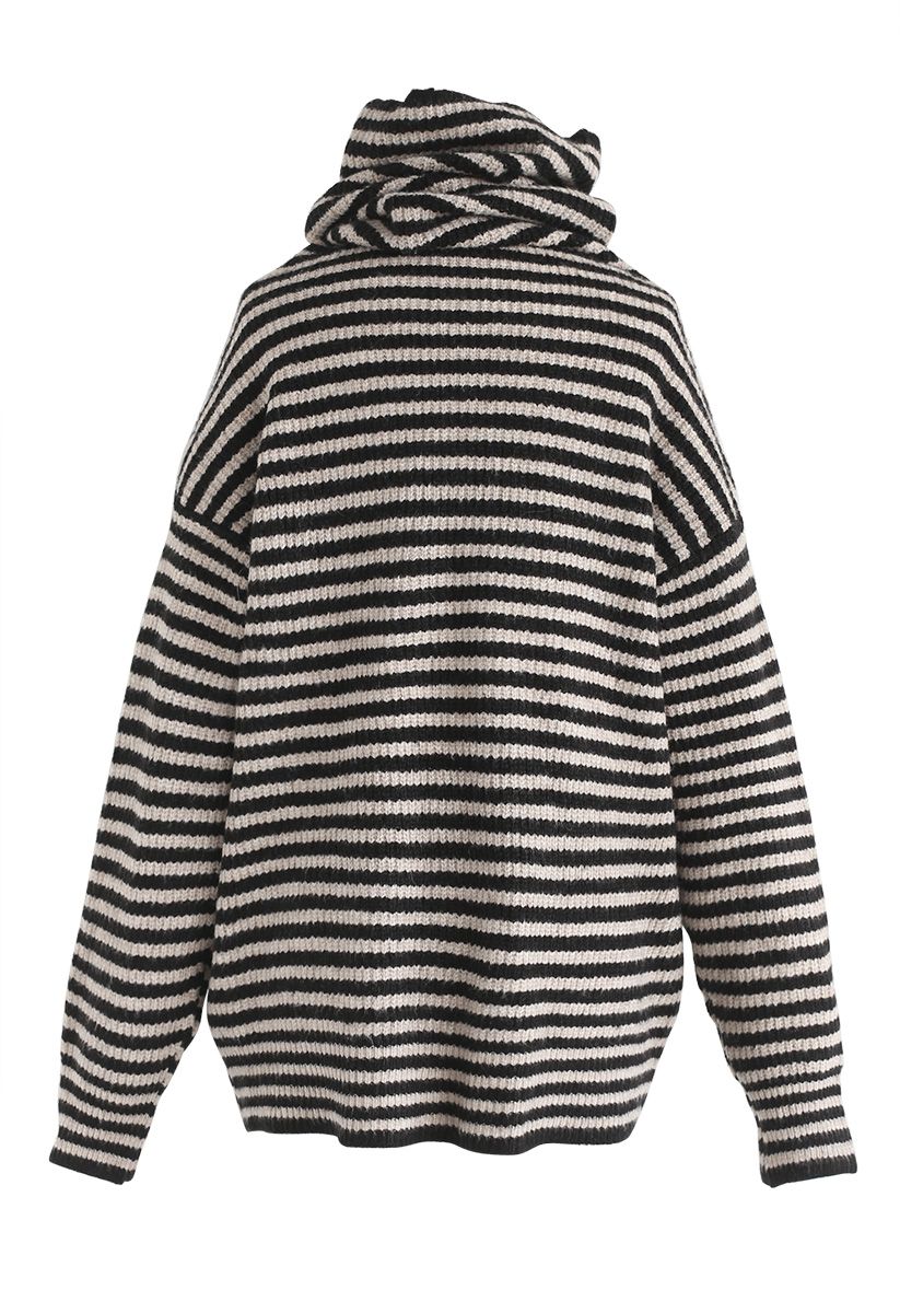 Show Me More Stripes Turtleneck Sweater