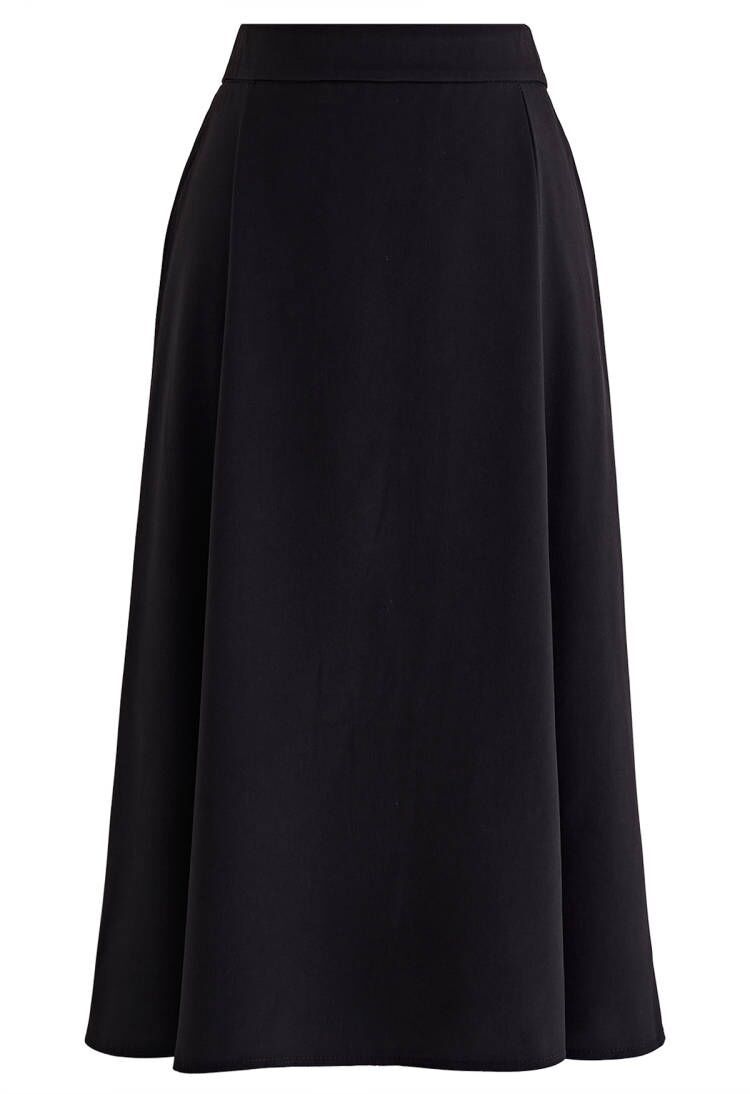 Elementary A-Line Maxi Skirt in Black - Retro, Indie and Unique Fashion