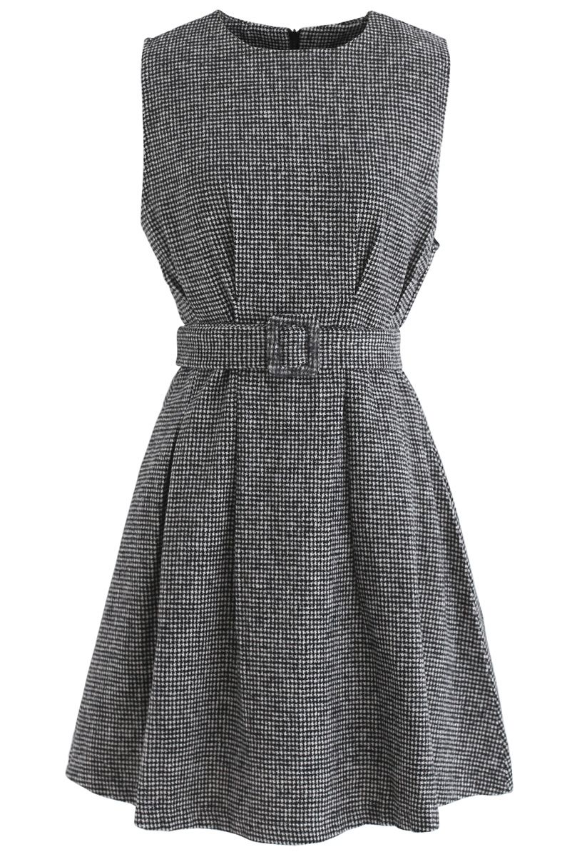 Life with Grace Houndstooth Sleeveless Dress