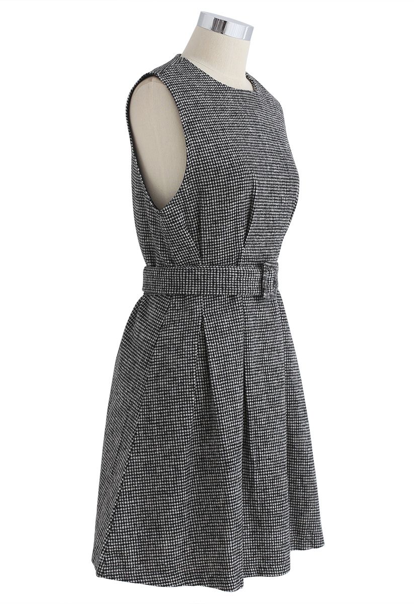 Life with Grace Houndstooth Sleeveless Dress