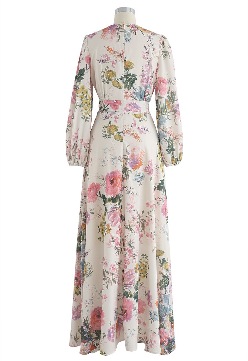 Only In Dreams Floral Button Down Maxi Dress