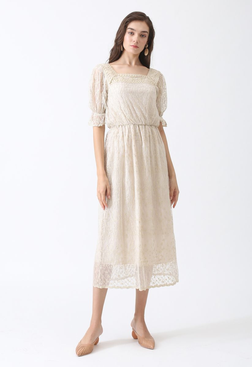 Celebrate Summer Jacquard Embroidered Maxi Dress - Retro, Indie and ...