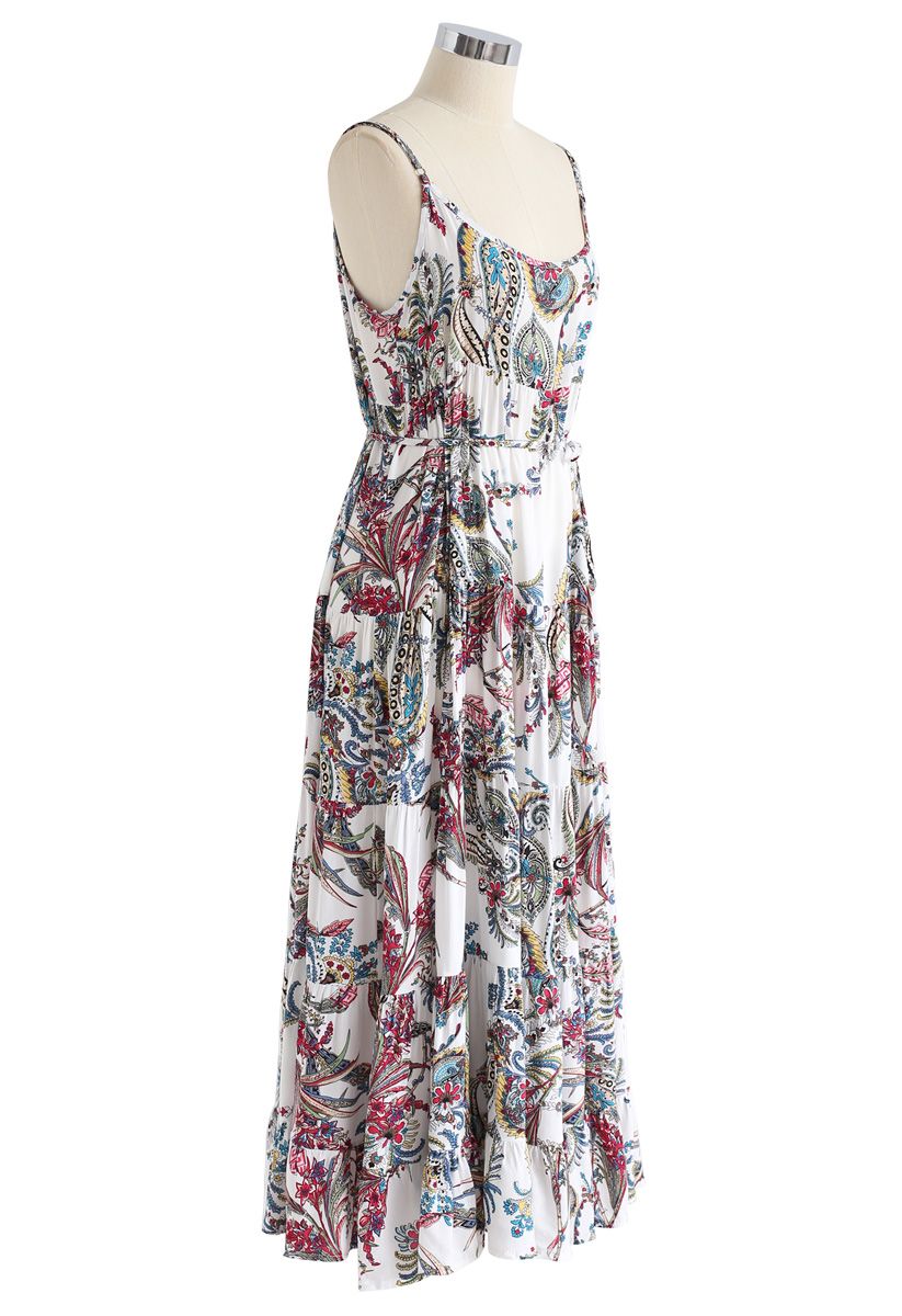 Summer Icon Floral Cami Dress in Ivory