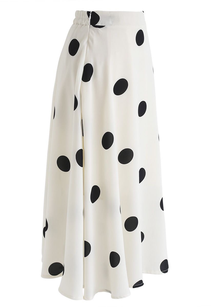 Dancing Queen Polka Dots A-Line Midi Skirt - Retro, Indie and Unique ...