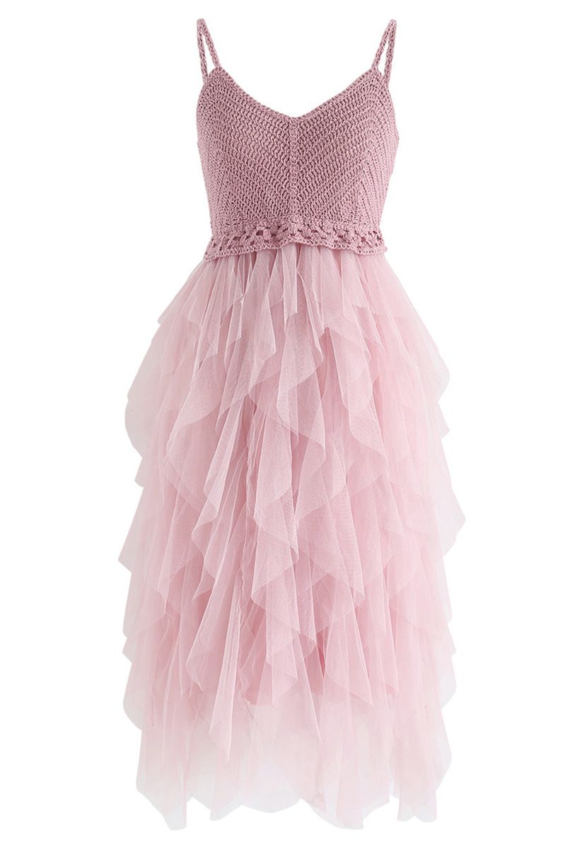 pink cami dress