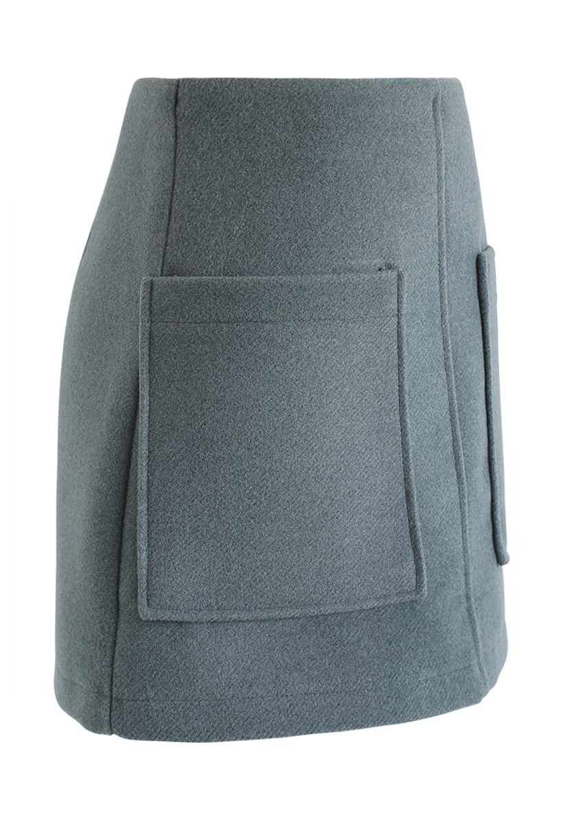 Pocket of Charm Mini Skirt in Teal - Retro, Indie and Unique Fashion