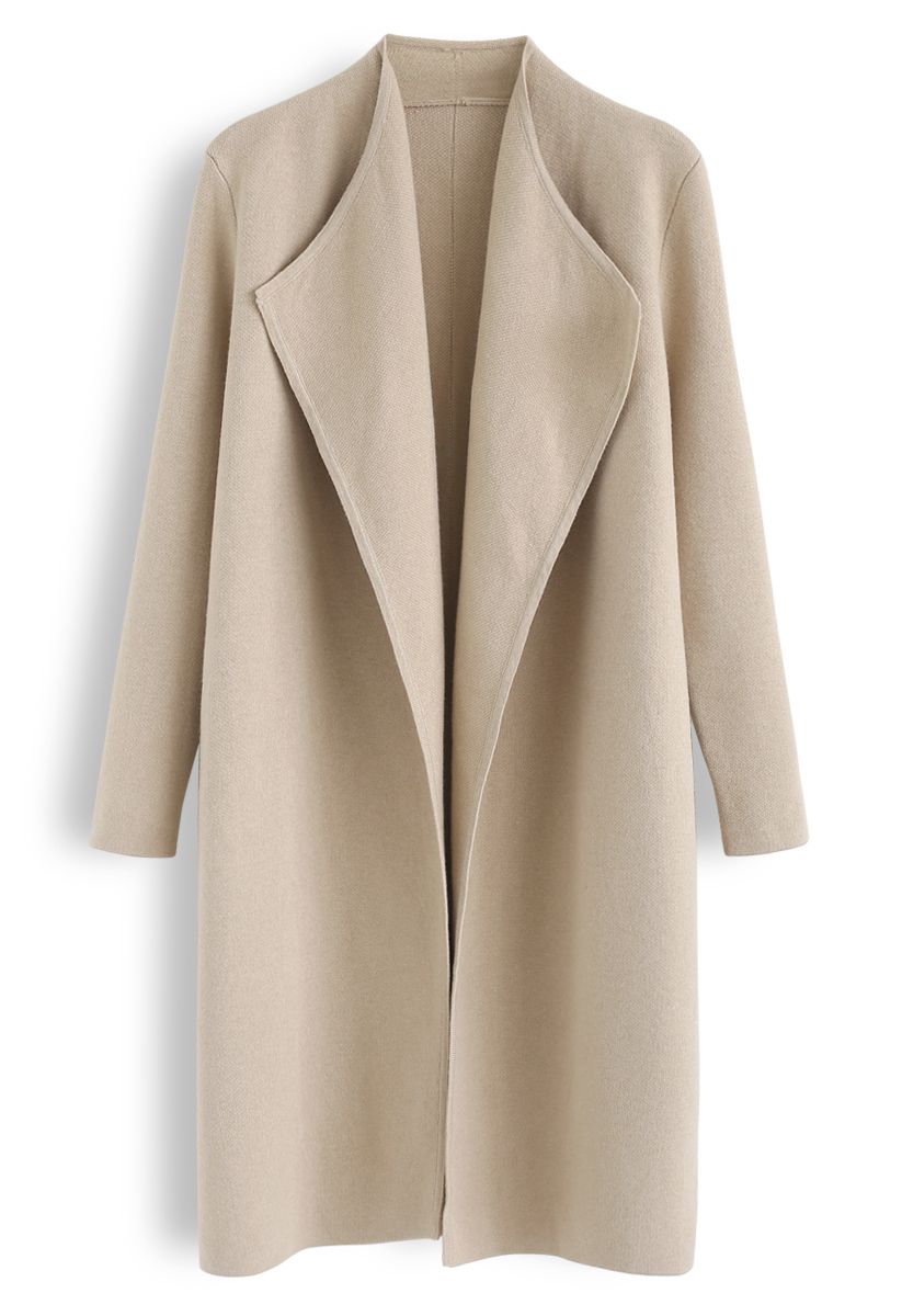 WOMEN FASHION Coats Long coat Knitted Paul&joe Long coat Brown 40                  EU discount 69% 