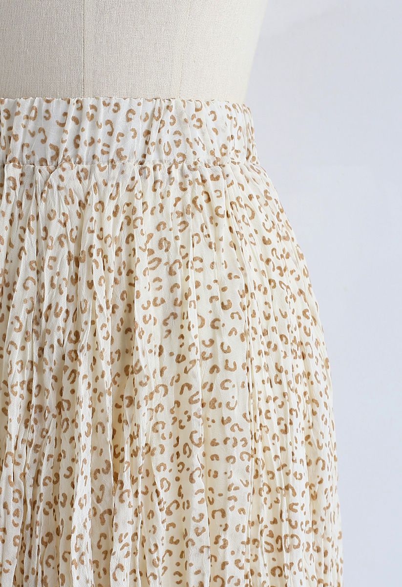 Irregular Dots Pleated Skirt in Yellow - Retro, Indie and Unique Fashion
