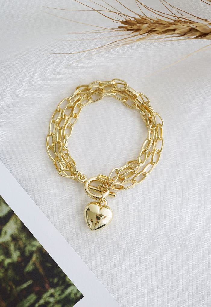 Love Gold Chain Bracelet - Retro, Indie and Unique Fashion