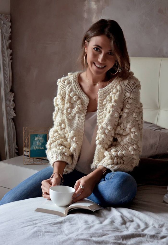 Knit Your Love Cardigan in Ivory - Retro, Indie and Unique Fashion