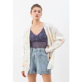 Lace Crop Tank Top in Navy - Retro, Indie and Unique Fashion