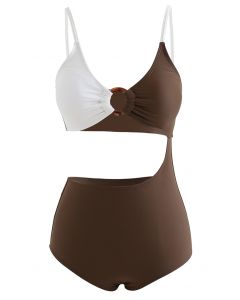 O-Ring Bicolor Cami Swimsuit