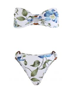 O-Ring Magnolia Bustier Bikini Set