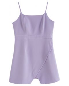 Notched Hem Cami Dress in Lilac