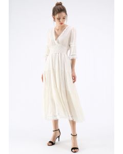 Upcoming Vogue Wrapped Maxi Dress in White - Retro, Indie and Unique ...