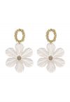 Translucent Acrylic Floral Earrings