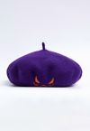 Wicked Pumpkin Beret Hat in Purple