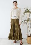 Sunny Days Wide-Leg Pants in Army Green