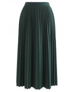 Simplicity Pleated Midi Skirt in Cream - Retro, Indie and Unique Fashion