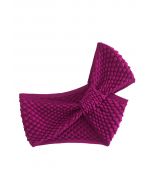 One-Shoulder Scale Texture Knit Crop Top