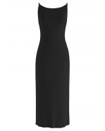 Ode to Simplicity Knit Cami Dress in Black