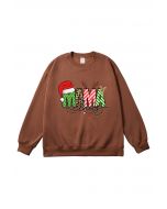 Christmas Vibe MAMA Printed Sweatshirt