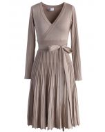 Embrace a Lithe Knitted Dress in Nude